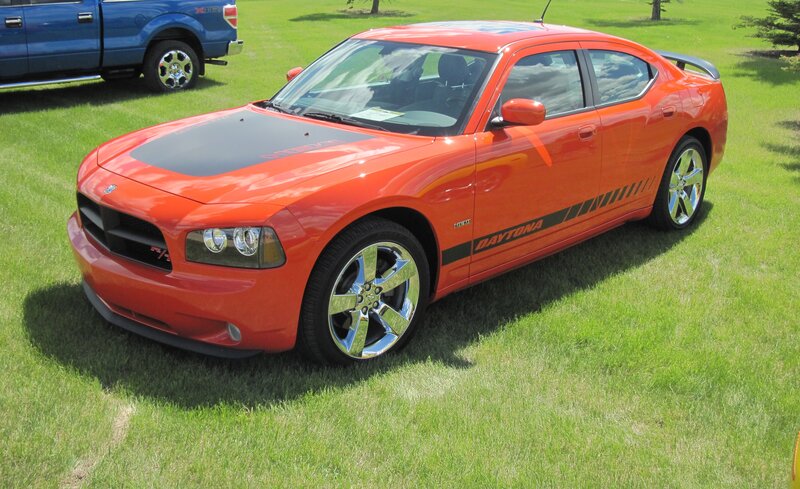 Orange Dodge Charger — Outdoor