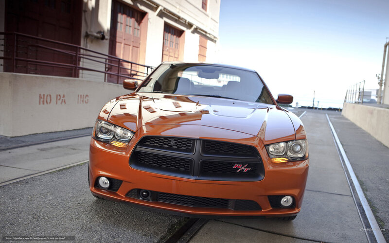 orange dodge charger rt