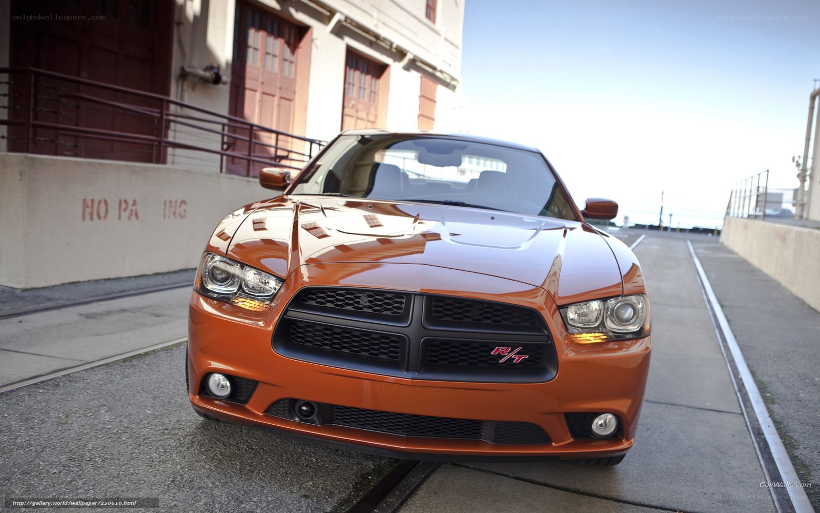 orange dodge charger rt