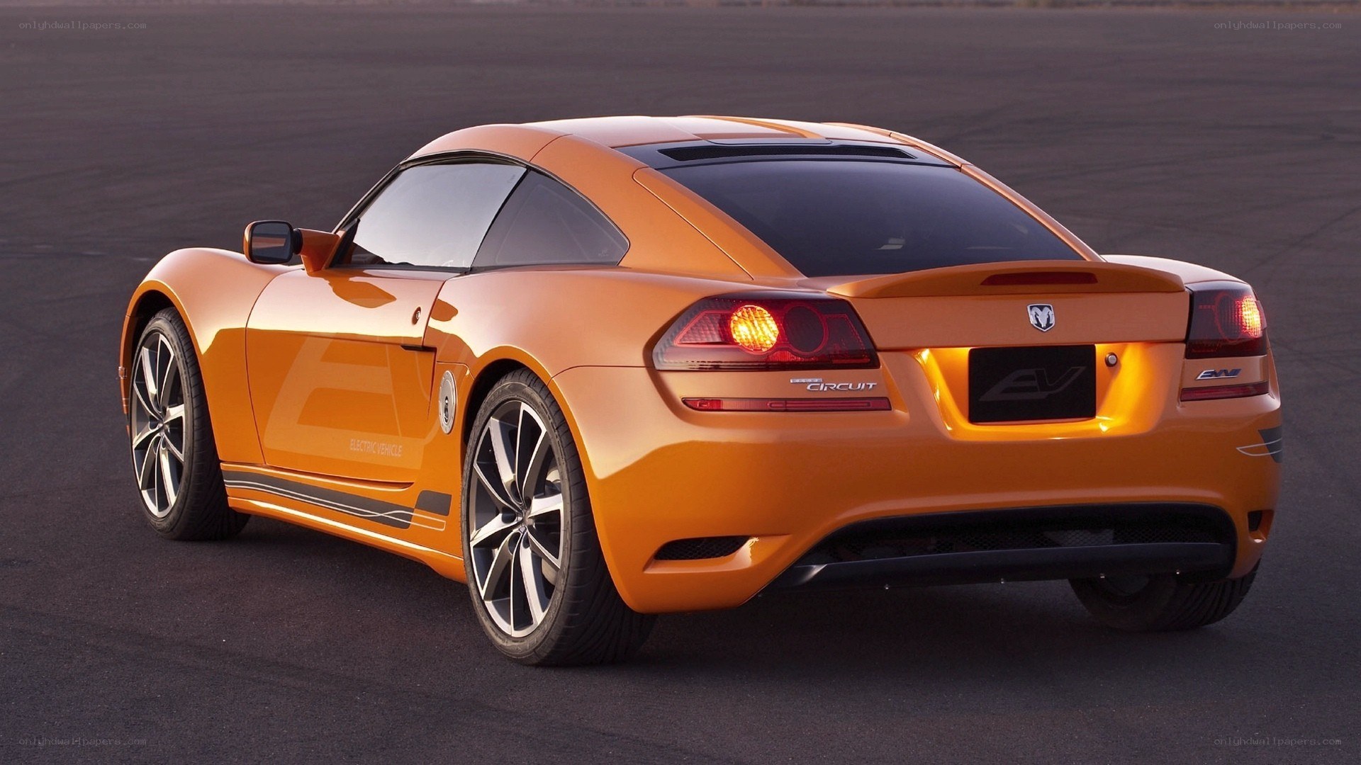 Orange Dodge Circuit EV