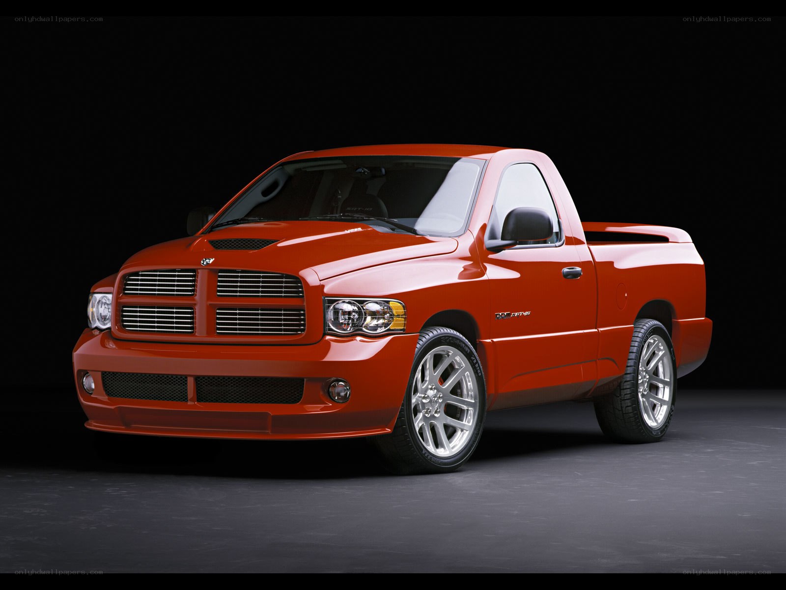 Orange Dodge Ram Pickup Truck
