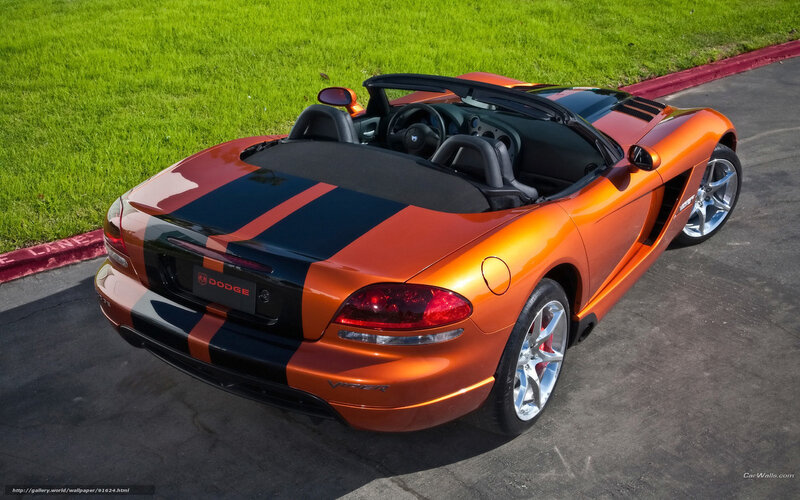 Orange Dodge Viper — Dramatic