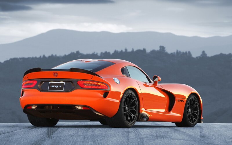 Orange Dodge Viper SRT