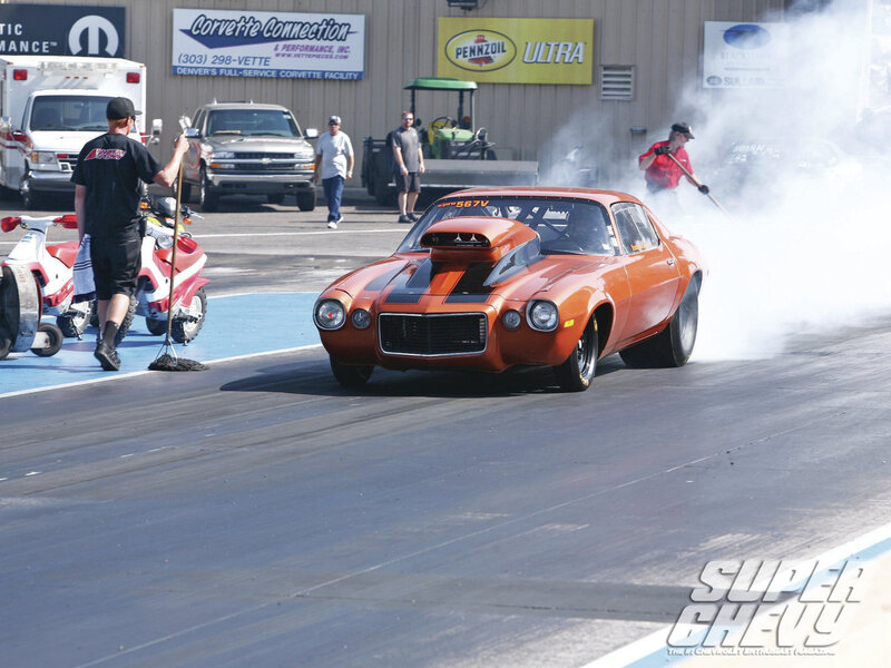 Orange Drag Racing Car — Active, Afternoon