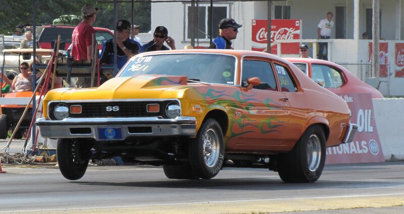 Orange Drag Racing Car — Active
