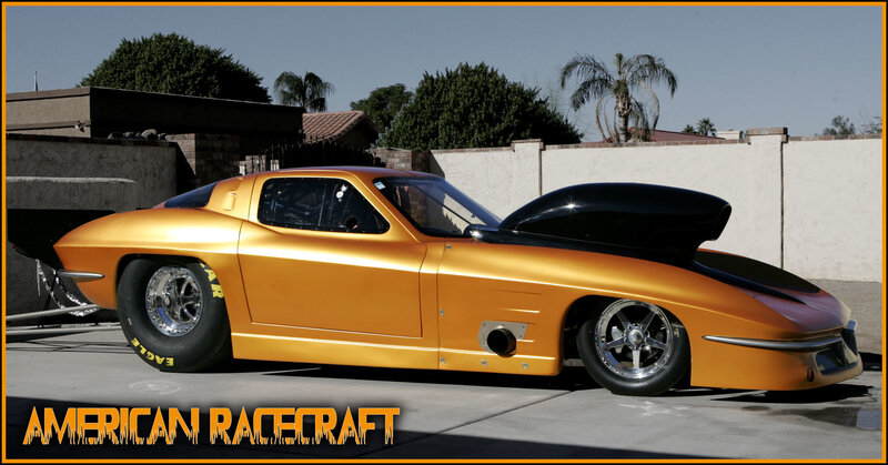 Orange Drag Racing Car — Gold, Dramatic