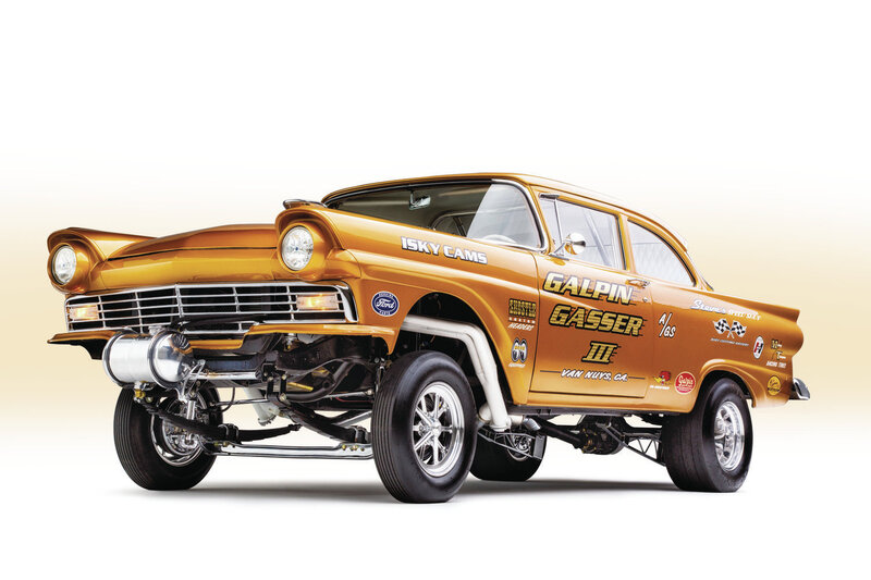 Orange Drag Racing Car — Gold