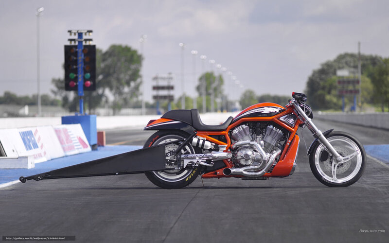 orange drag racing motorcycle