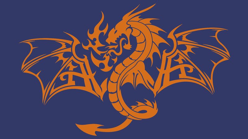 Orange Dragon Design