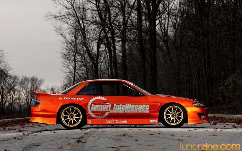 Orange Drift Car — Dramatic