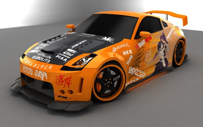 Orange Drift Car