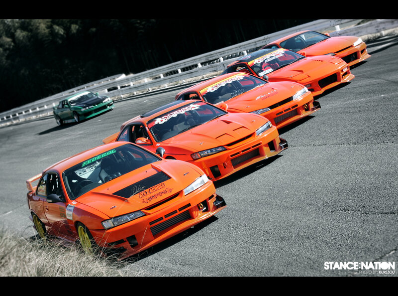 Orange Drift Cars