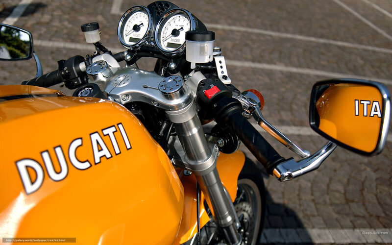 Orange Ducati Motorcycle — Calm