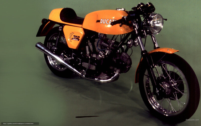 Orange Ducati motorcycle