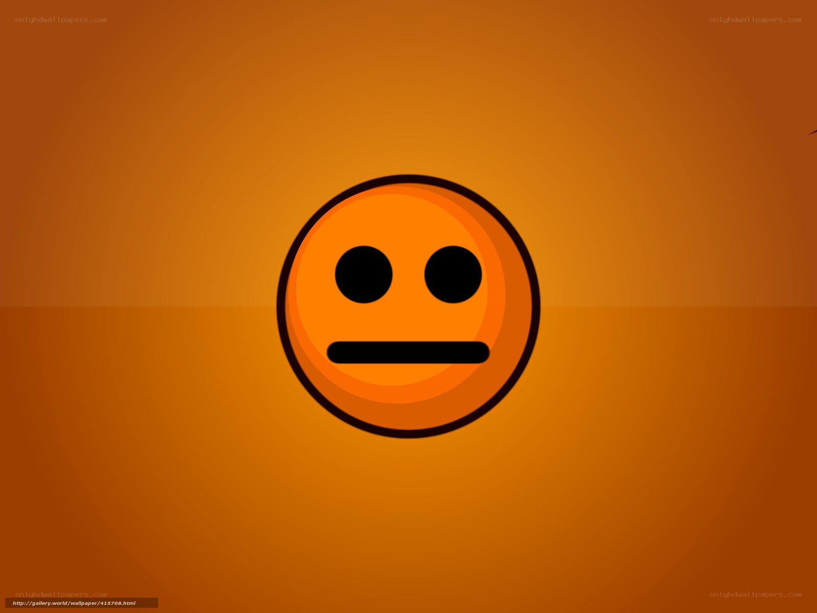 orange emoji on orange background