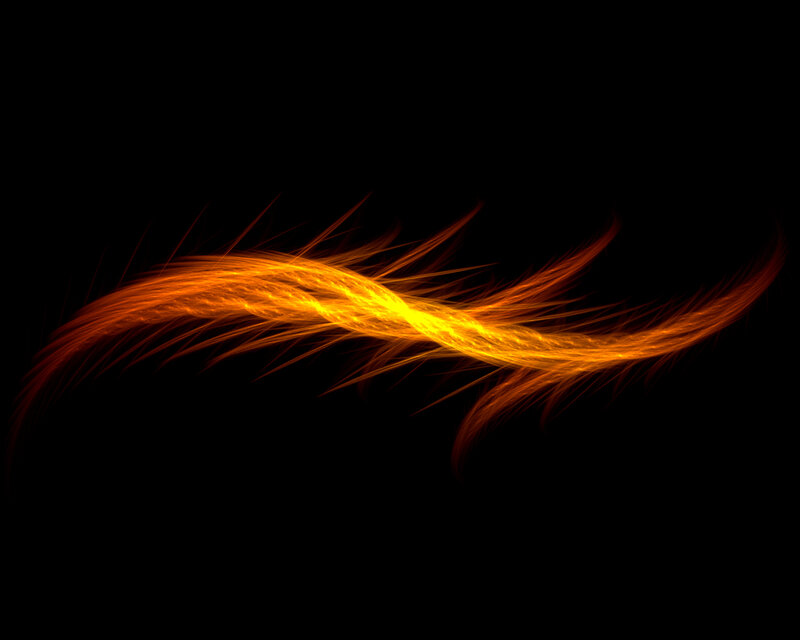 Orange Energy Wave