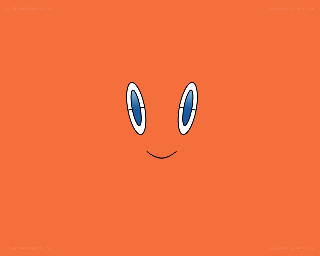 orange face with eyes