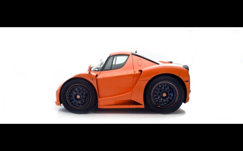 orange ferrari enzo