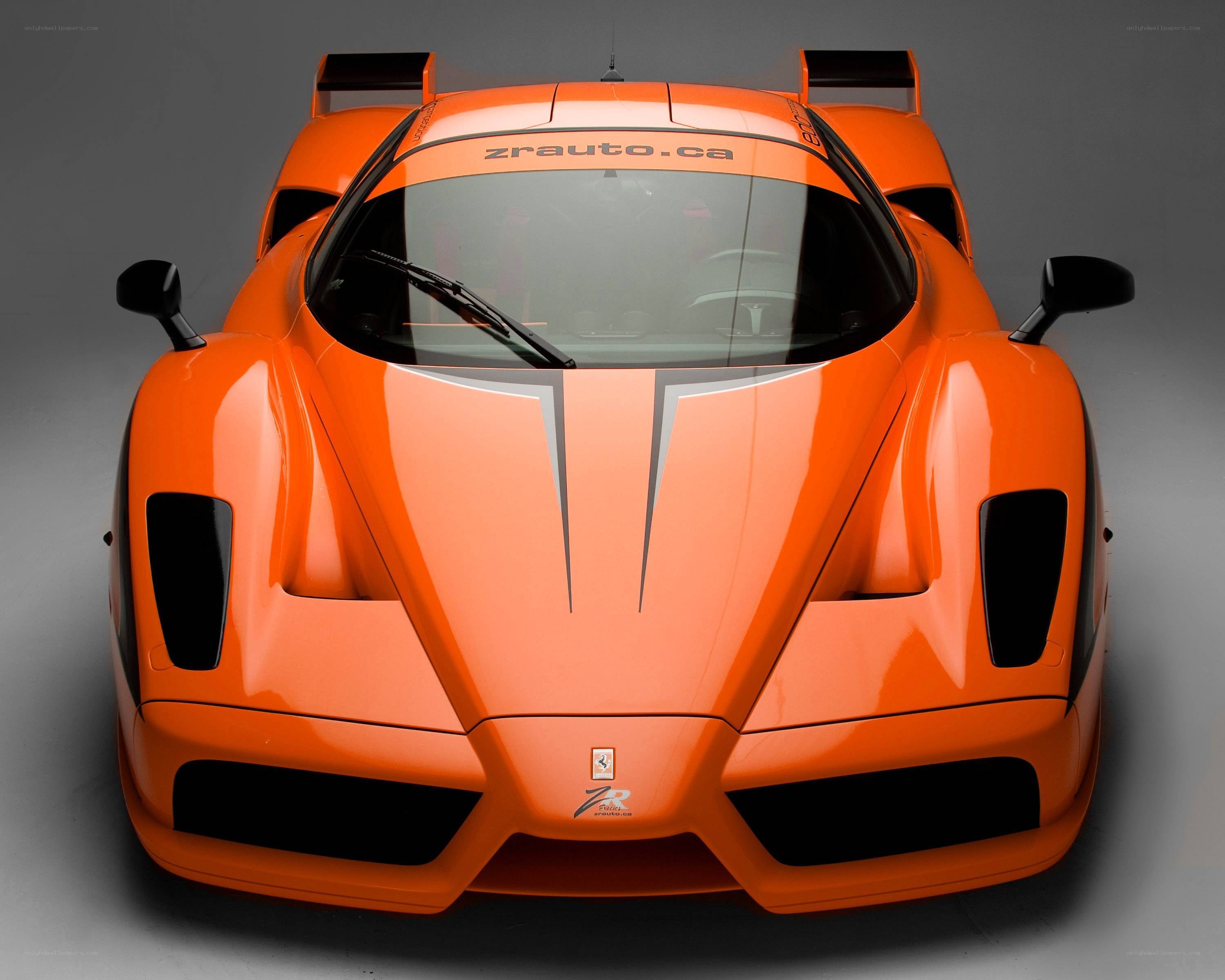 orange Ferrari race car