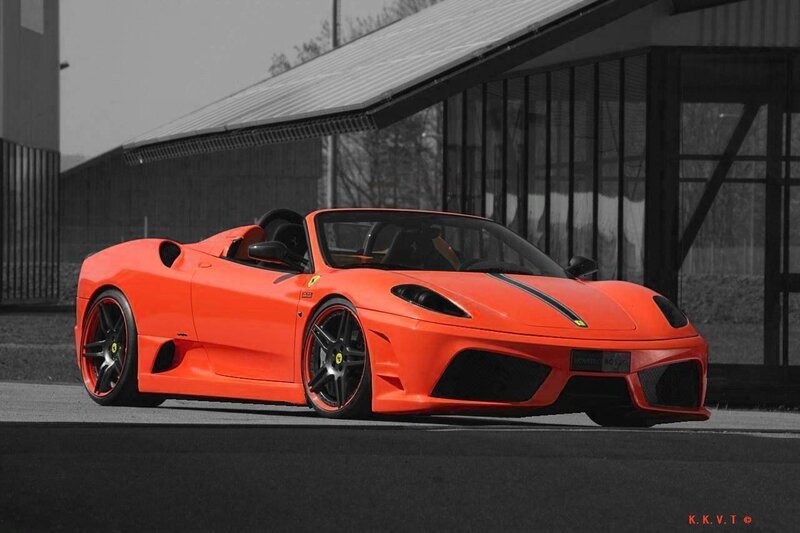 Orange Ferrari Spider