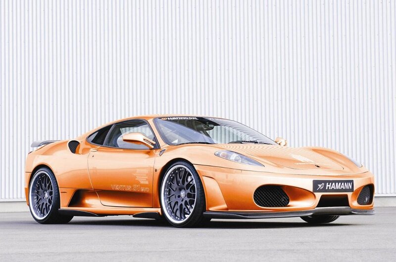 Orange Ferrari with Hamann modifications