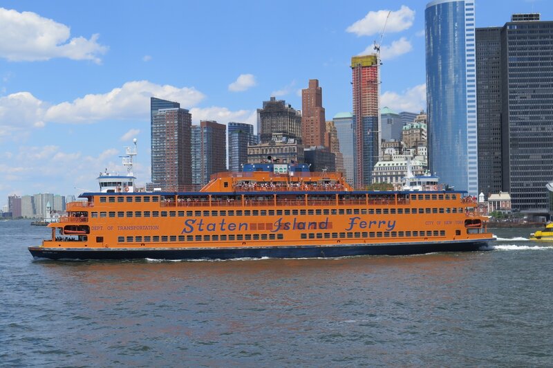 Orange Ferry Boat