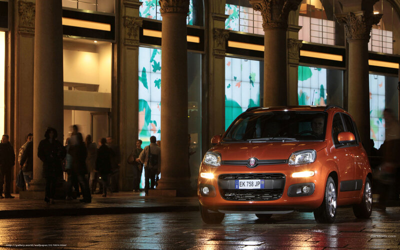 Orange Fiat Car