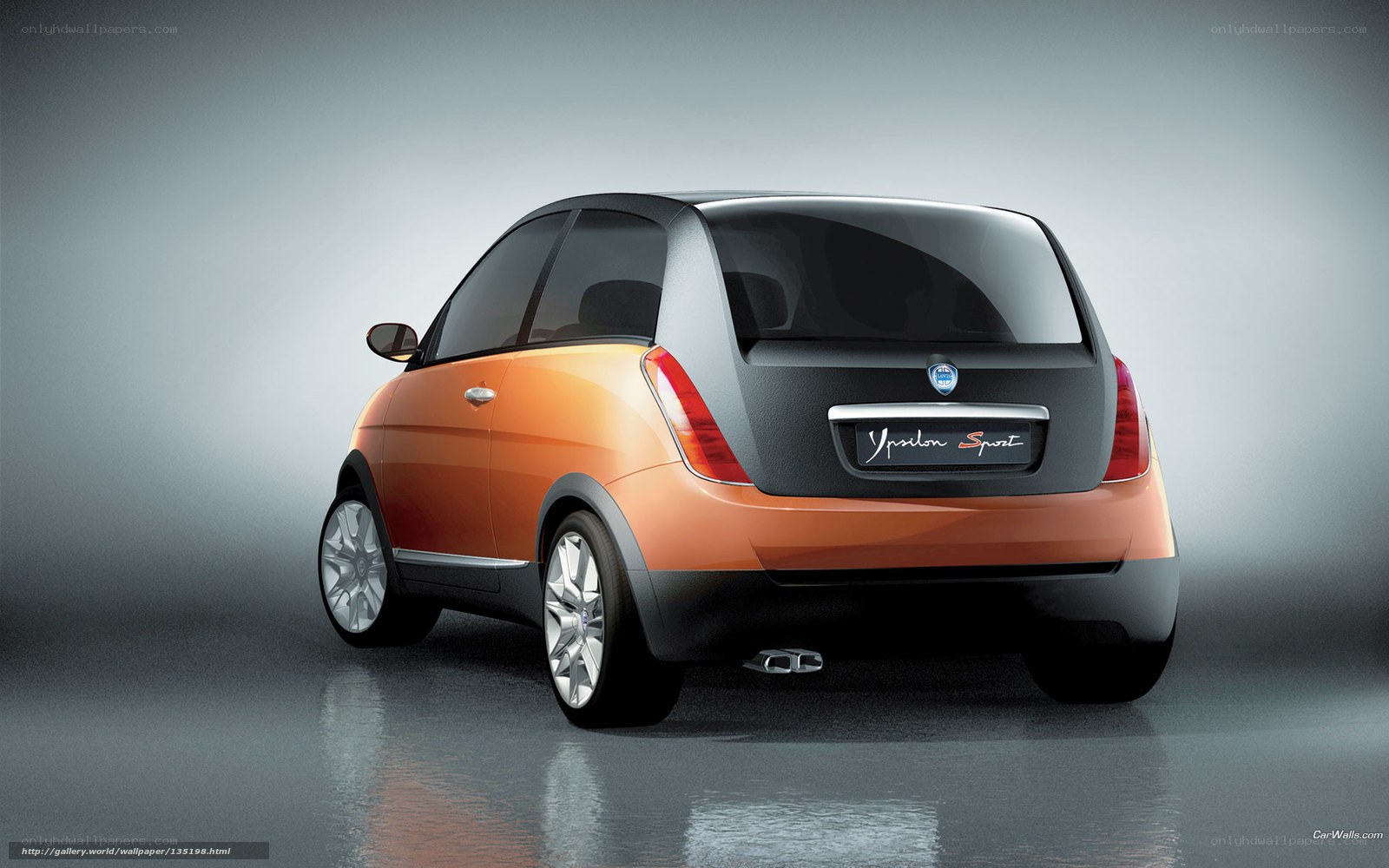 Orange Fiat Concept Car