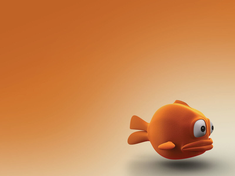 orange fish character