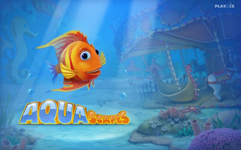 Orange Fish in Aquarium — Blue, Playful