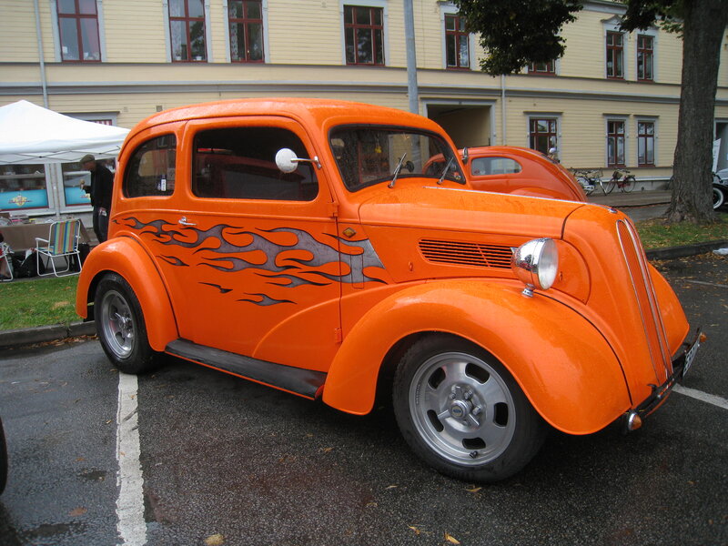Orange Flame Car