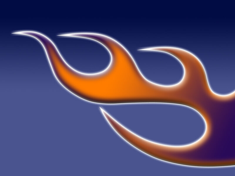 Orange Flame Design
