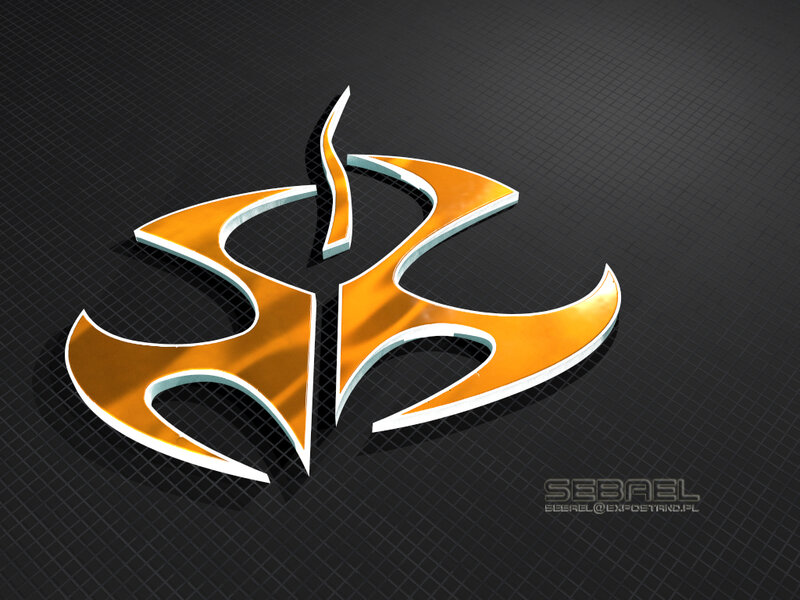 orange flame logo on black