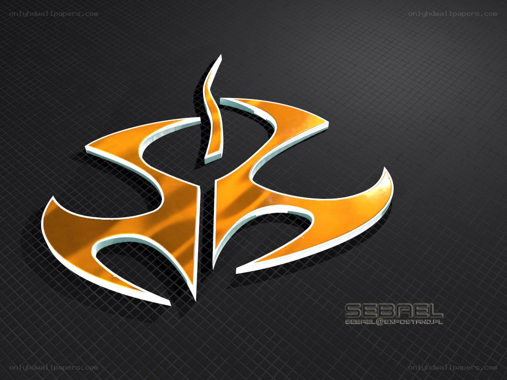 orange flame logo on black