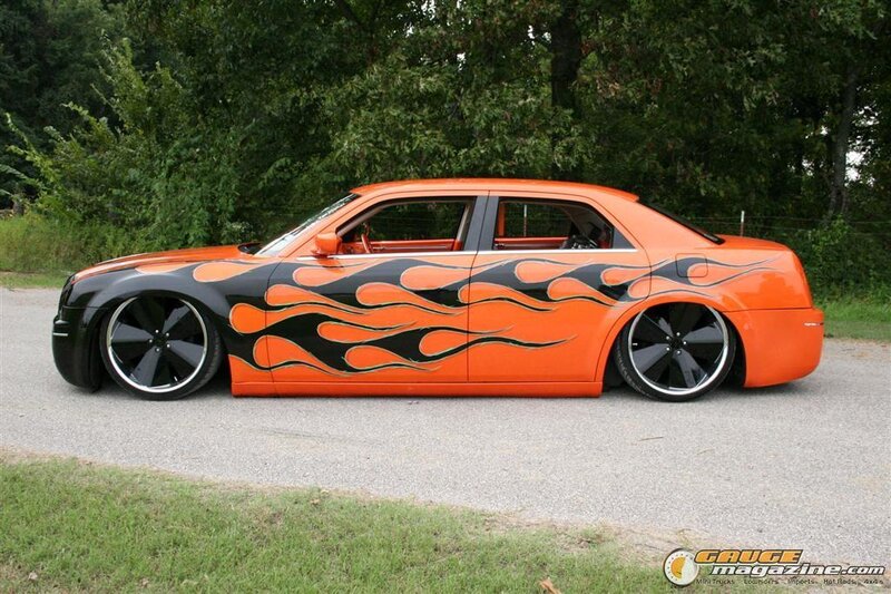 Orange Flame-painted Car — Calm