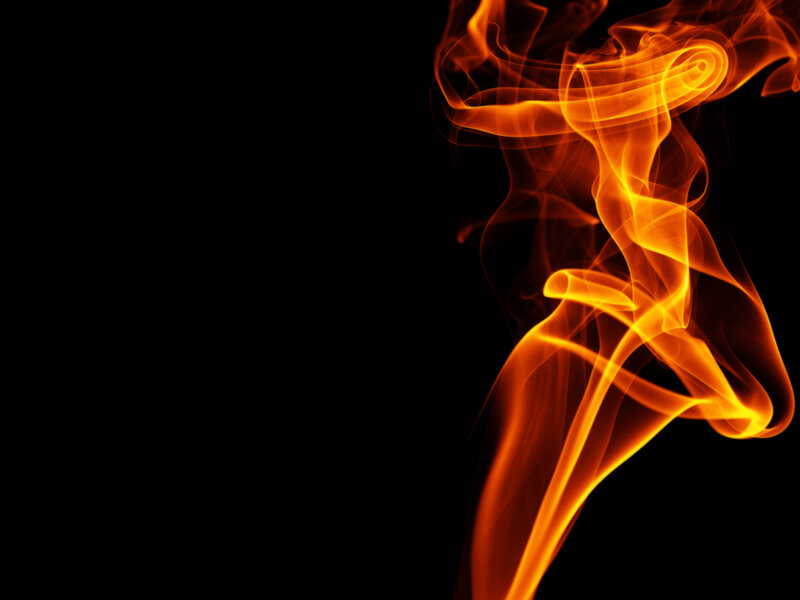 Orange Flames Rising