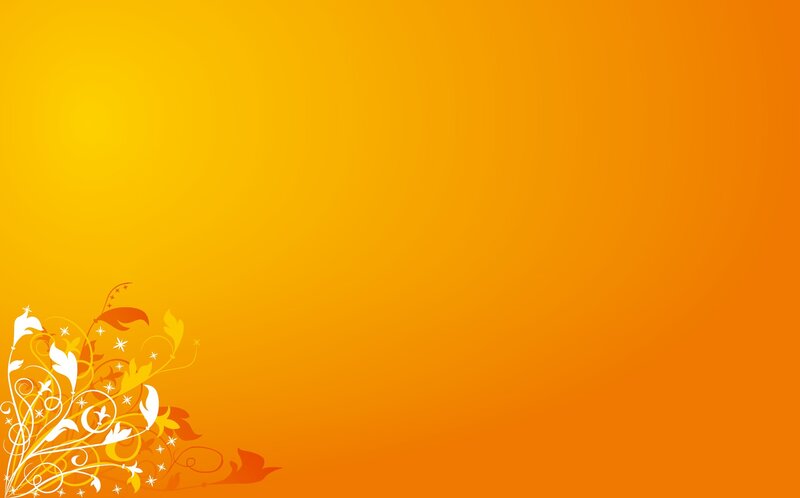 orange floral background