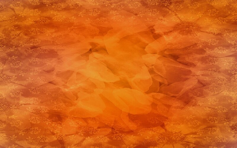 orange floral pattern background