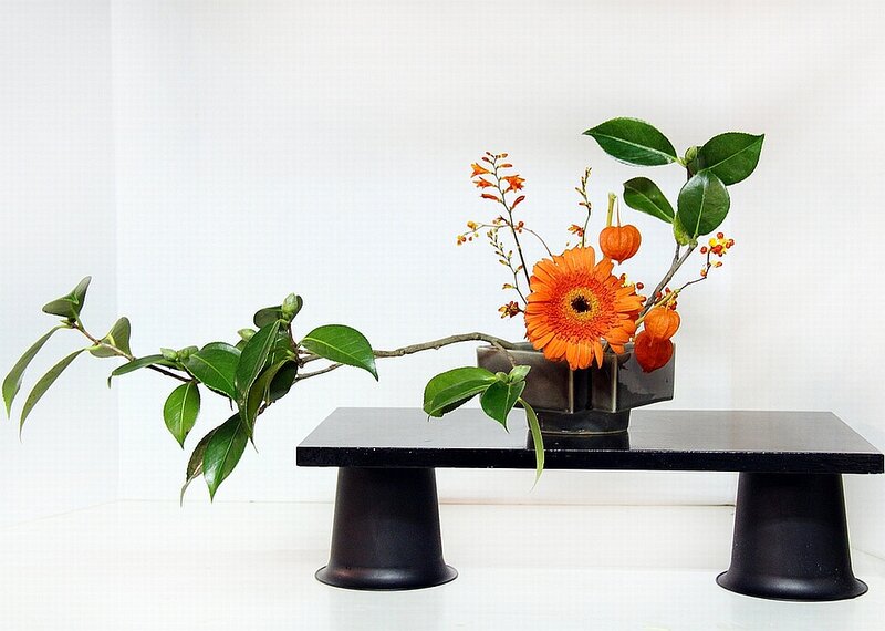 Orange Flower Arrangement — Calm, Photograph