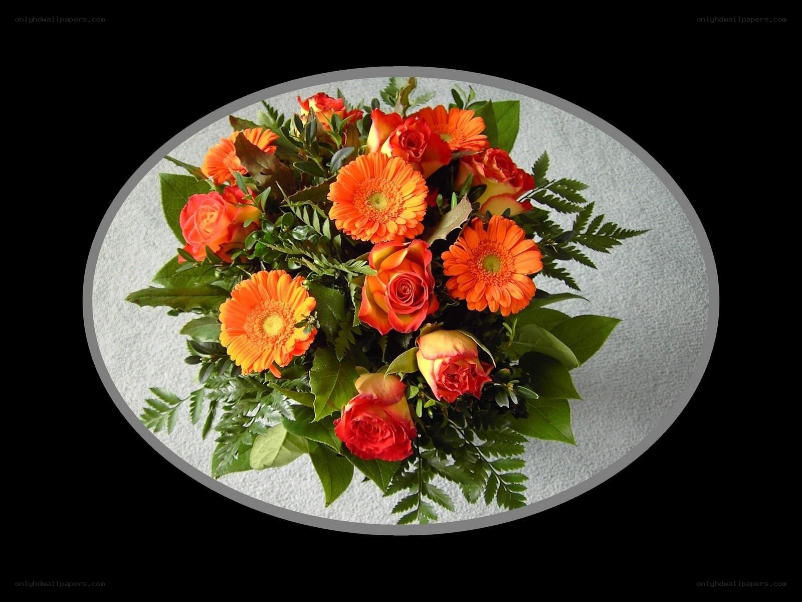 orange flower bouquet