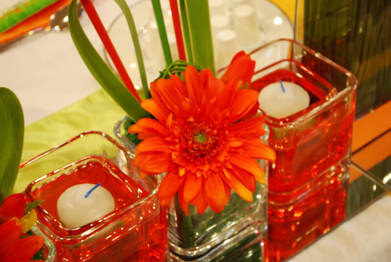 Orange Flower Centerpiece