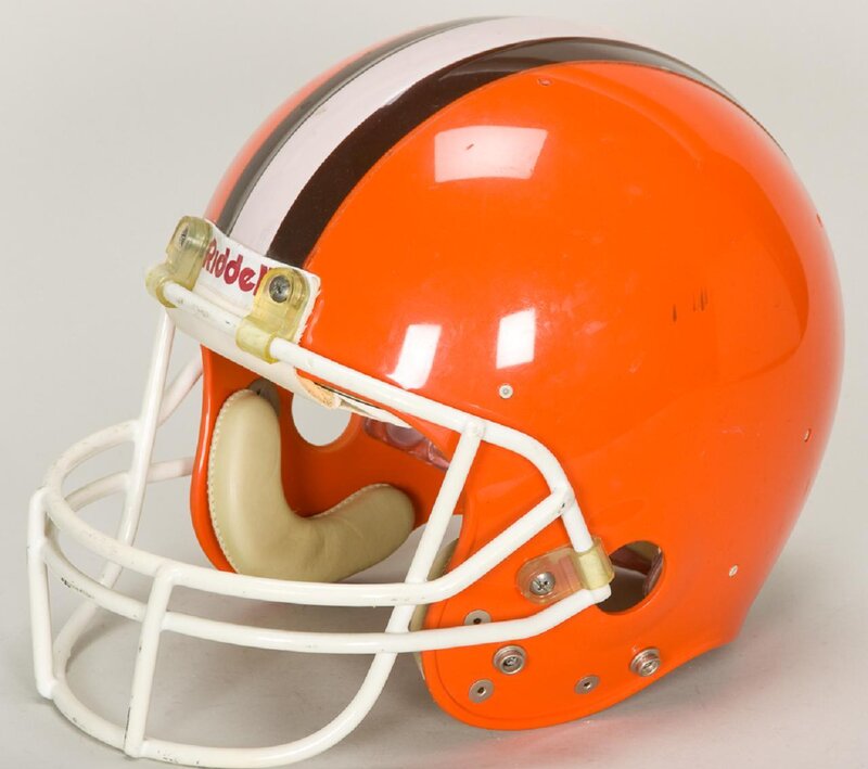 Orange Football Helmet — Neutral
