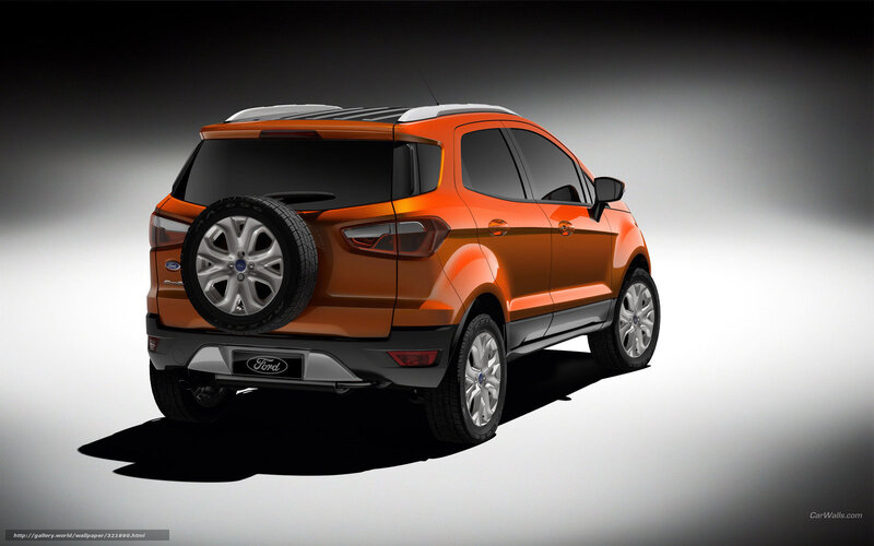 Orange Ford EcoSport — Dramatic