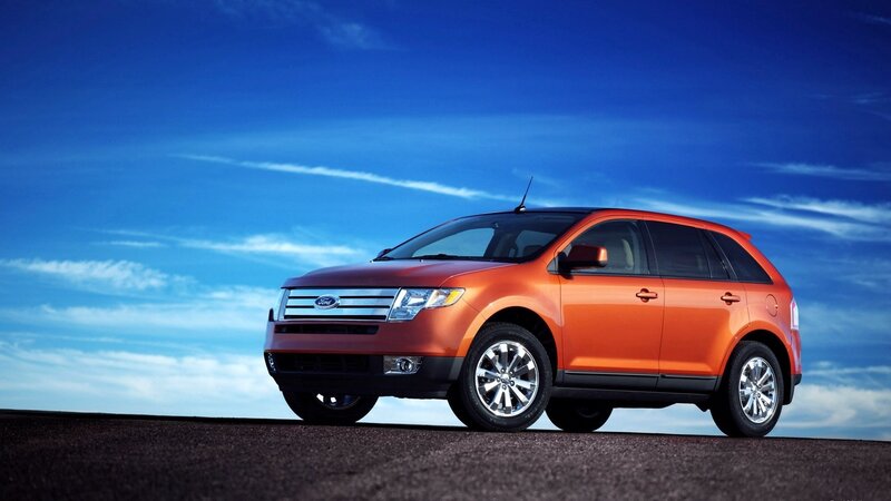 Orange Ford Edge SUV