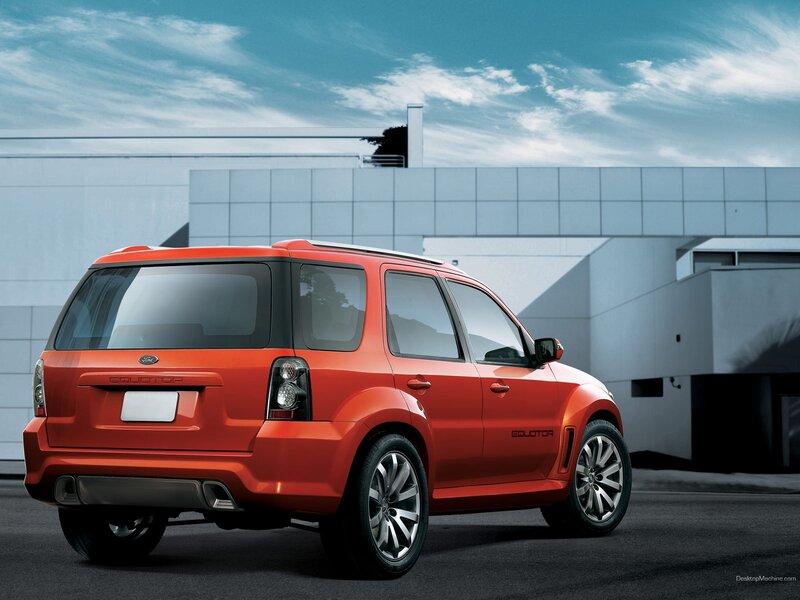 Orange Ford Equator SUV — Red, Dramatic