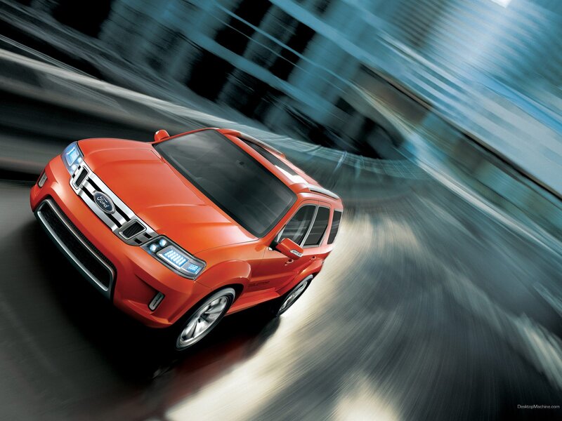 Orange Ford Escape — Red
