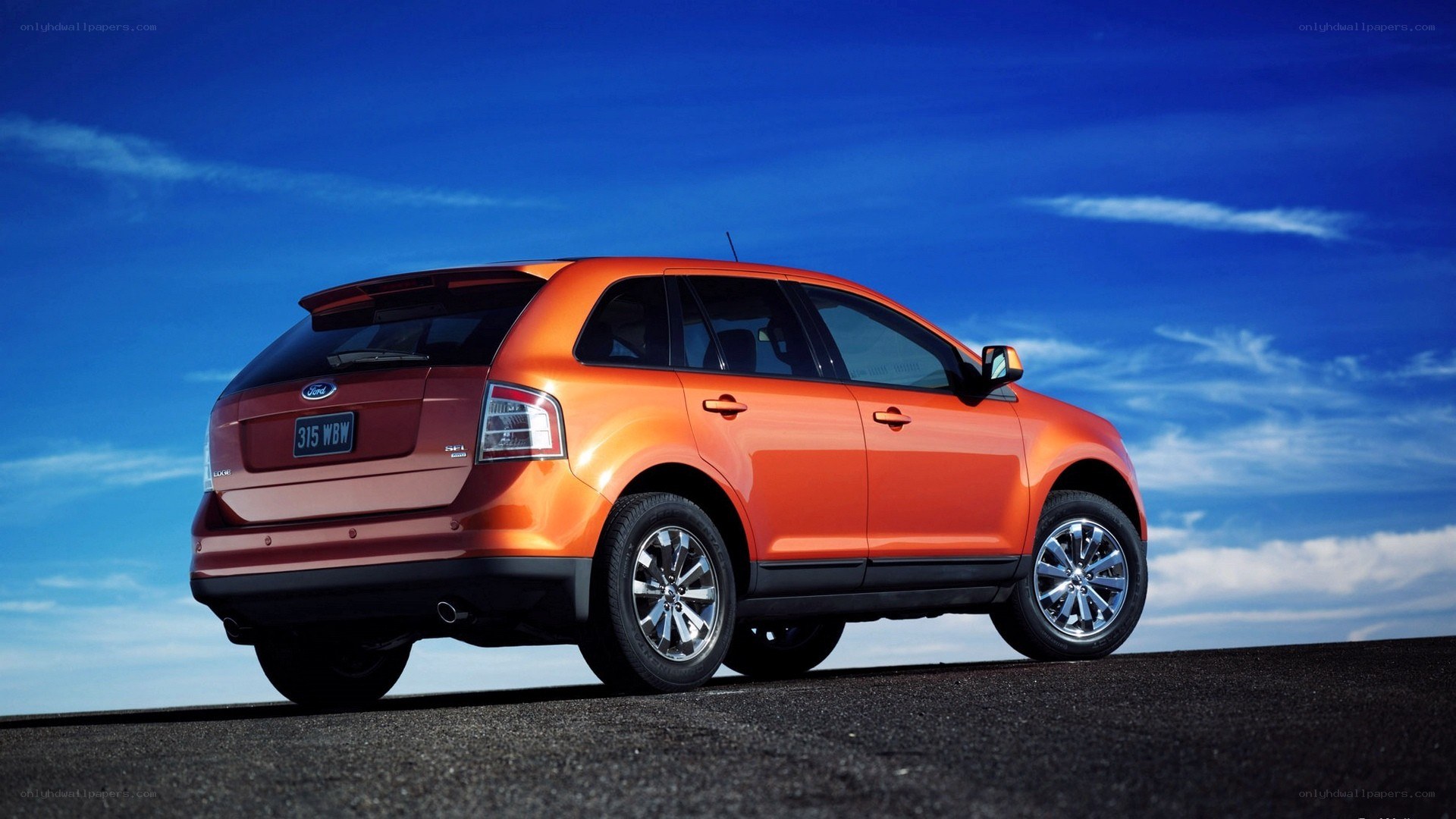 Orange Ford Escape SUV