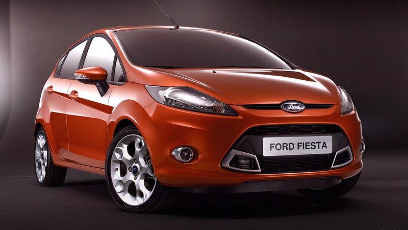 Orange Ford Fiesta car