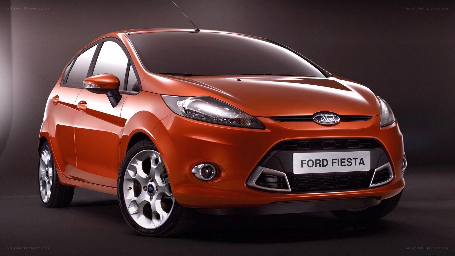 Orange Ford Fiesta car