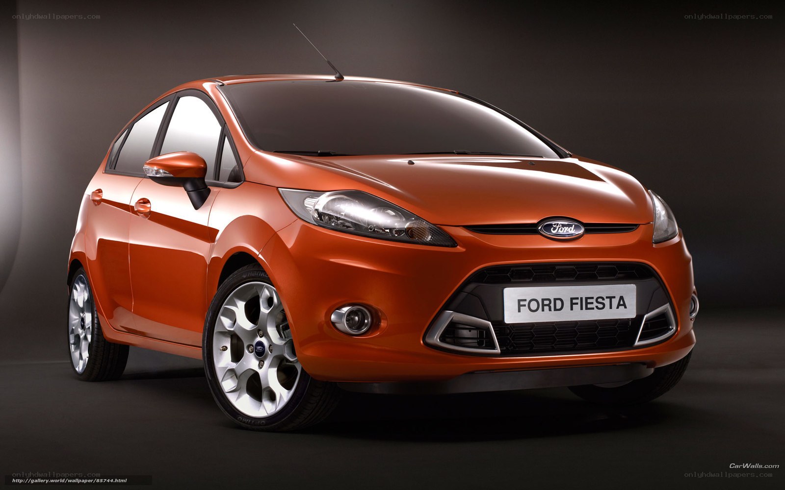 Orange Ford Fiesta car